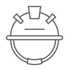 Aufkleber - Carpentry, helmet line icon