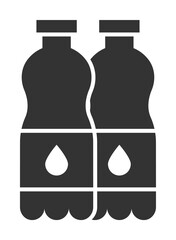 Poster - water bottles icon. Element charity icon. Premium quality graphic design icon. Signs and symbols collection icon for websites, web design, mobile app