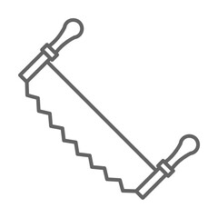 Aufkleber - Carpentry, crosscut line icon