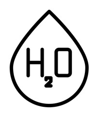 Aufkleber - Drop, water icon. Simple line, outline elements of stinks icons for ui and ux, website or mobile application