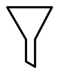 Aufkleber - Filter, funnel icon. Simple line, outline elements of stinks icons for ui and ux, website or mobile application