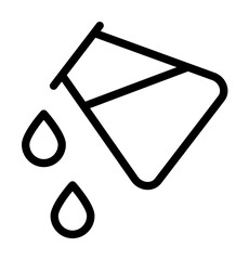 Flask, chemistry, water icon. Simple line, outline elements of stinks icons for ui and ux, website or mobile application