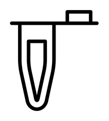 Aufkleber - Vial, chemistry icon. Simple line, outline elements of stinks icons for ui and ux, website or mobile application