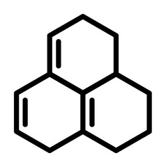 Aufkleber - Molecule, chemistry icon. Simple line, outline elements of stinks icons for ui and ux, website or mobile application