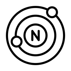 Aufkleber - Molecule, chemistry icon. Simple line, outline elements of stinks icons for ui and ux, website or mobile application