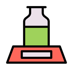 Aufkleber - Libra, flask icon. Simple color with outline elements of stinks icons for ui and ux, website or mobile application