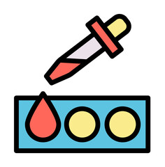 Aufkleber - Pipette, glass icon. Simple color with outline elements of stinks icons for ui and ux, website or mobile application