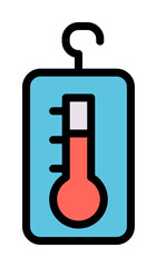 Aufkleber - Thermometer, chemistry icon. Simple color with outline elements of stinks icons for ui and ux, website or mobile application