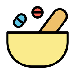 Aufkleber - Pounder, pills icon. Simple color with outline elements of stinks icons for ui and ux, website or mobile application