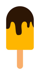 Poster - ice cream flat icon. Element of beach holidays colored icon for mobile concept and web apps. Detailed ice cream flat icon can be used for web and mobile. Premium icon