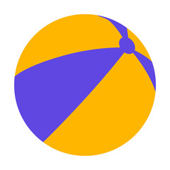 Aufkleber - beach ball flat icon. Element of beach holidays colored icon for mobile concept and web apps. Detailed beach ball flat icon can be used for web and mobile. Premium icon