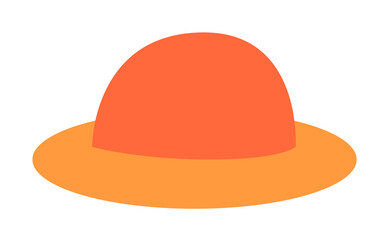 Poster - Beach hat flat icon. Element of beach holidays colored icon for mobile concept and web apps. Detailed Beach hat flat icon can be used for web and mobile. Premium icon