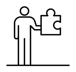 Poster - community icon. Element of conceptual figures icon for mobile concept and web apps. Thin line community icon can be used for web and mobile