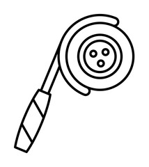 Aufkleber - Grinder icon. Simple line, outline elements of construction tool icons for ui and ux, website or mobile application