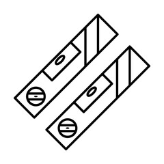 Aufkleber - Plane icon. Simple line, outline elements of construction tool icons for ui and ux, website or mobile application