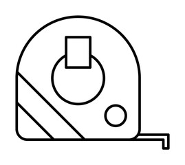 Poster - Measuring tape icon. Simple line, outline elements of construction tool icons for ui and ux, website or mobile application