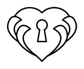 Aufkleber - day of the dead, locked icon. Element of day the Dead in Mexico line icon. Thin line icon for website design and development, app development. Premium icon