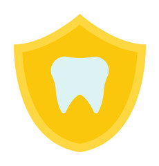 Poster - Dentistry, dentist, doctor, hospital, protect teeth color icon