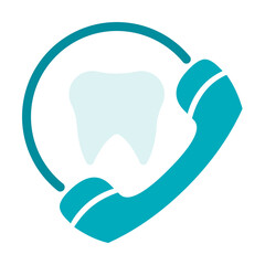 Poster - Dentistry, appointment, dental, dentist, doctor hospital teeth color icon