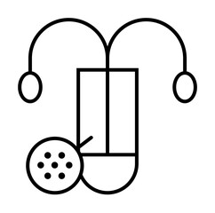 Aufkleber - infection, disease, medical icon. element of disease icon. thin line icon for website design and dev