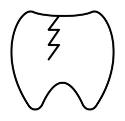 Poster - tooth, disease, medical icon. Element of disease icon. Thin line icon for website design and development, app development. Premium icon