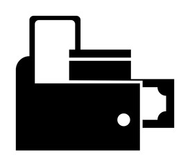 Aufkleber - Ecommerce, wallet icon. Element of internet commerce icon. Premium quality graphic design icon. Signs and symbols collection icon for websites, web design, mobile app