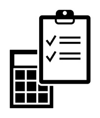 Poster - Ecommerce, accounting, calculator icon. Element of internet commerce icon. Premium quality graphic design icon. Signs and symbols collection icon for websites, web design