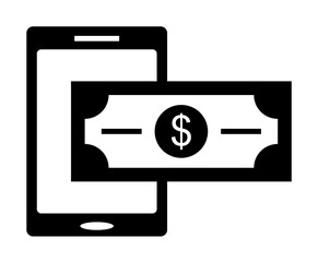 Aufkleber - Ecommerce, payment, phone, money icon. Element of internet commerce icon. Premium quality graphic design icon. Signs and symbols collection icon for websites, web design