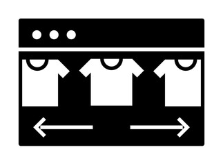Leinwandbilder - Ecommerce, shopping icon. Element of internet commerce icon. Premium quality graphic design icon. Signs and symbols collection icon for websites, web design, mobile app