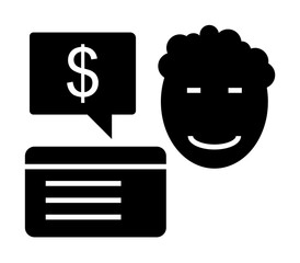 Leinwandbilder - Ecommerce, support icon. Element of internet commerce icon. Premium quality graphic design icon. Signs and symbols collection icon for websites, web design, mobile app