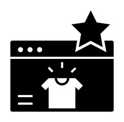 Poster - Ecommerce, favorite icon. Element of internet commerce icon. Premium quality graphic design icon. Signs and symbols collection icon for websites, web design, mobile app
