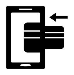 Leinwandbilder - Ecommerce, payment, phone, credit card icon. Element of internet commerce icon. Premium quality graphic design icon. Signs and symbols collection icon for websites, web design