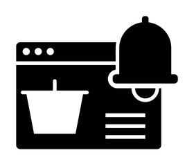 Leinwandbilder - Ecommerce, notification icon. Element of internet commerce icon. Premium quality graphic design icon. Signs and symbols collection icon for websites, web design, mobile app
