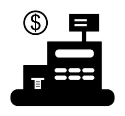 Aufkleber - Ecommerce, cashbox icon. Element of internet commerce icon. Premium quality graphic design icon. Signs and symbols collection icon for websites, web design, mobile app