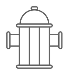 Poster - emergencies, fire hydrant icon. element of emergencies icon. thin line icon for website design and d