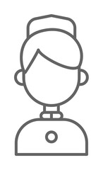 Aufkleber - Emergencies, nurse icon. Element of emergencies icon. Thin line icon for website design and development, app development