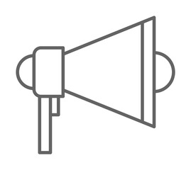 Aufkleber - Emergencies, megaphone icon. Element of emergencies icon. Thin line icon for website design and development, app development