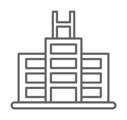 Aufkleber - Emergencies, hospital icon. Element of emergencies icon. Thin line icon for website design and development, app development