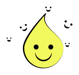 Aufkleber - emoji happy icon. Element of colored emoji icon for mobile concept and web apps. Cartoon emoji happy icon can be used for web and mobile