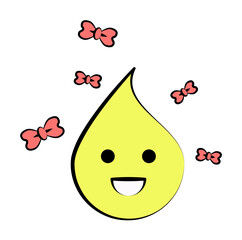 Aufkleber - emoji happy icon. Element of colored emoji icon for mobile concept and web apps. Cartoon emoji happy icon can be used for web and mobile