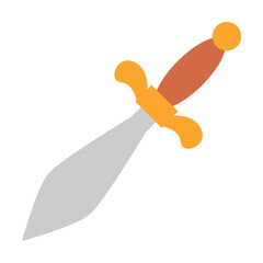 Poster - Dagger knife icon. Simple color elements of esoteric icons for ui and ux, website or mobile application