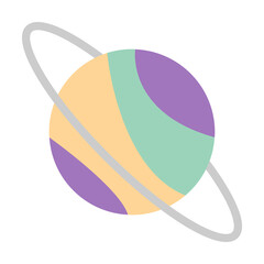 Poster - Planet space icon. Simple color elements of esoteric icons for ui and ux, website or mobile application
