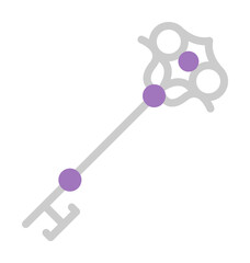 Aufkleber - Key esoteric icon. Simple color elements of esoteric icons for ui and ux, website or mobile application