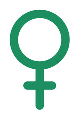Poster - Symbol Venus icon. Simple color elements of esoteric icons for ui and ux, website or mobile application