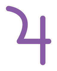 Aufkleber - symbol jupiter icon. simple color elements of esoteric icons for ui and ux, website or mobile applic