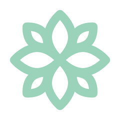 Aufkleber - Symbol flower icon. Simple color elements of esoteric icons for ui and ux, website or mobile application