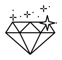 Poster - Fame diamond icon. Element of famous