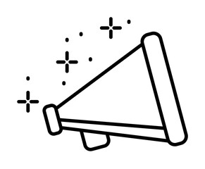 Aufkleber - Fame megaphone icon. Element of famous