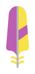 Poster - Wing bird icon. Simple color elements of feather icons for ui and ux, website or mobile application
