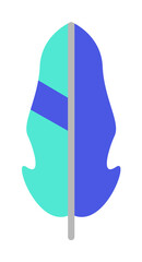 Poster - Wing bird icon. Simple color elements of feather icons for ui and ux, website or mobile application
